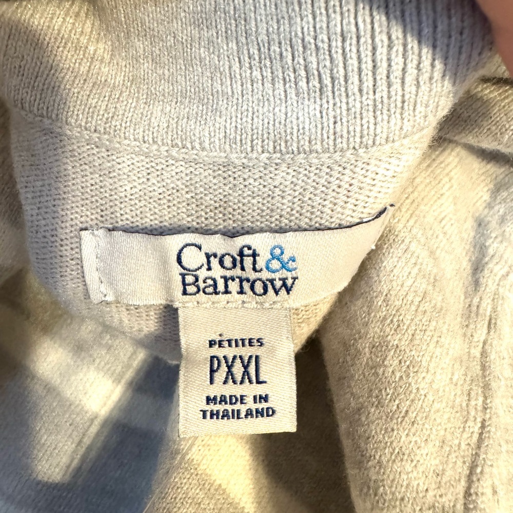 NWT SOFT NEUTRAL V-Neck Sweater PLUS/PETITE   XXLARGE/PET   #P - Picture 8 of 10